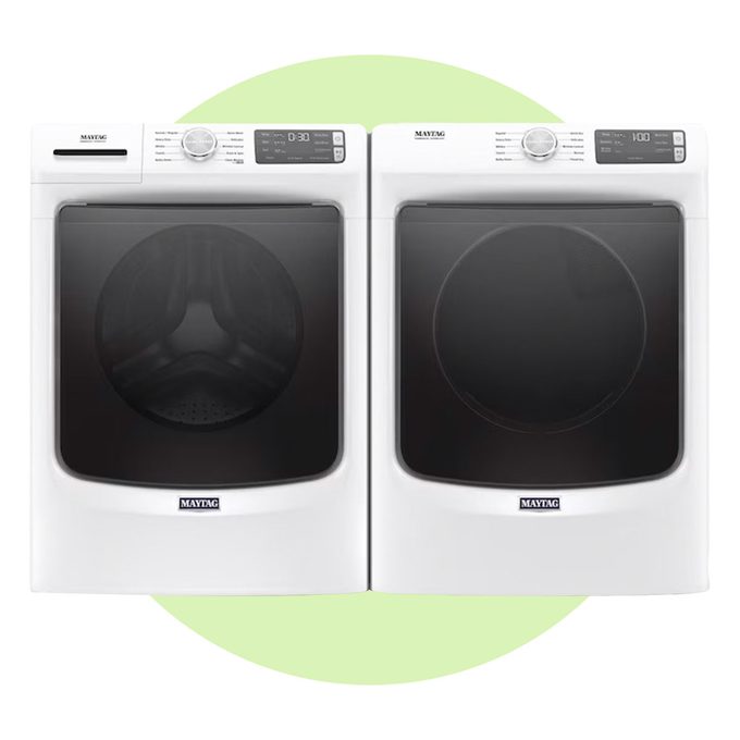 Maytag High Efficiency Stackable Front Load Washer And Electric Dryer Set